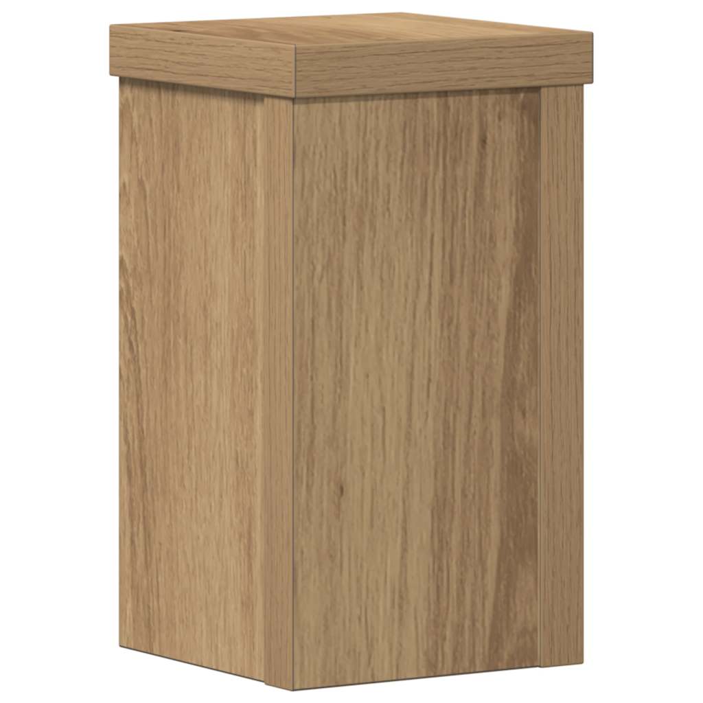 Plant Stands 2 pcs Artisan Oak 10x10x18 cm Engineered Wood