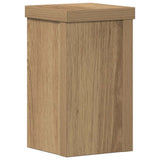 Plant Stands 2 pcs Artisan Oak 10x10x18 cm Engineered Wood