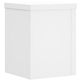 Plant Stands 2 pcs White 15x15x20 cm Engineered Wood - Side View