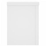 Plant Stands 2 pcs White 15x15x20 cm Engineered Wood - Top-Down View