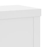 Plant Stands 2 pcs White 15x15x20 cm Engineered Wood - Close-Up Angle