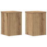 Plant Stands 2 pcs Artisan Oak 20x20x30 cm Engineered Wood