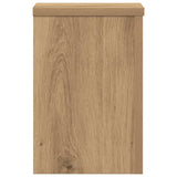Plant Stands 2 pcs Artisan Oak 20x20x30 cm Engineered Wood - Rear View