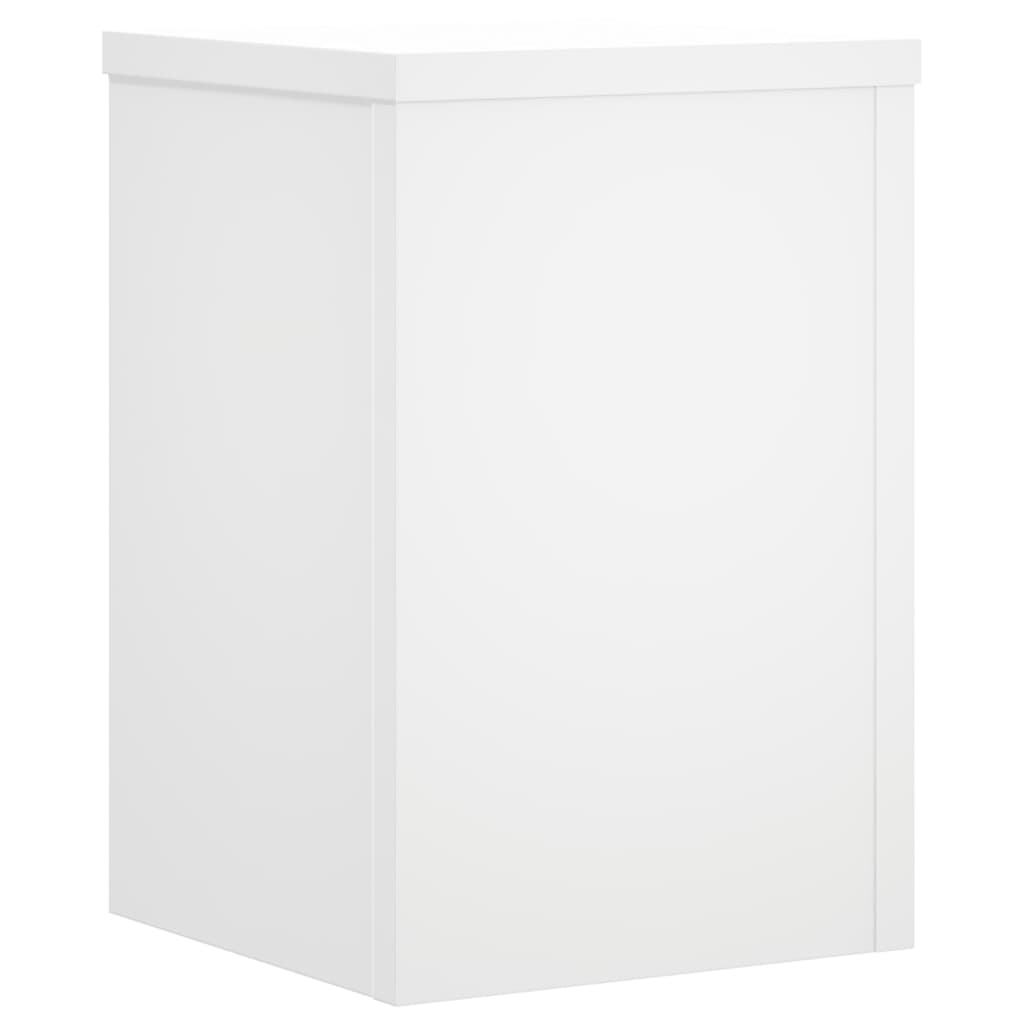 Plant Stands 2 pcs White 25x25x35 cm Engineered Wood