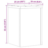Plant Stands 2 pcs White 25x25x35 cm Engineered Wood