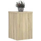 Plant Stands 2 pcs Sonoma Oak 25x25x35 cm Engineered Wood - Low Angle