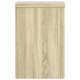 Plant Stands 2 pcs Sonoma Oak 25x25x35 cm Engineered Wood - Rear View