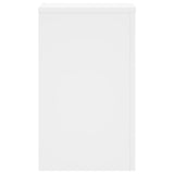 Plant Stands 2 pcs White 30x30x50 cm Engineered Wood - Rear View