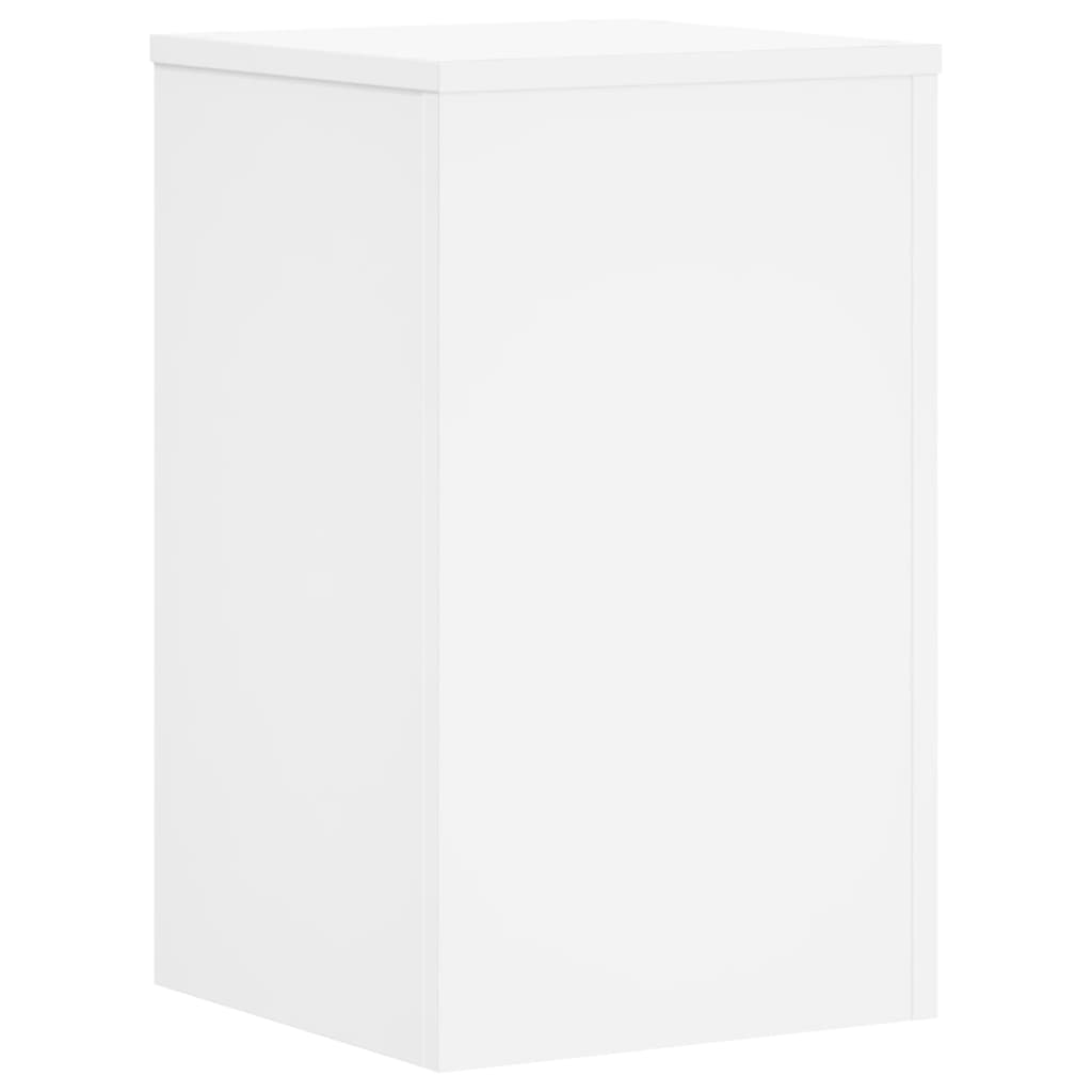 Plant Stands 2 pcs White 30x30x50 cm Engineered Wood