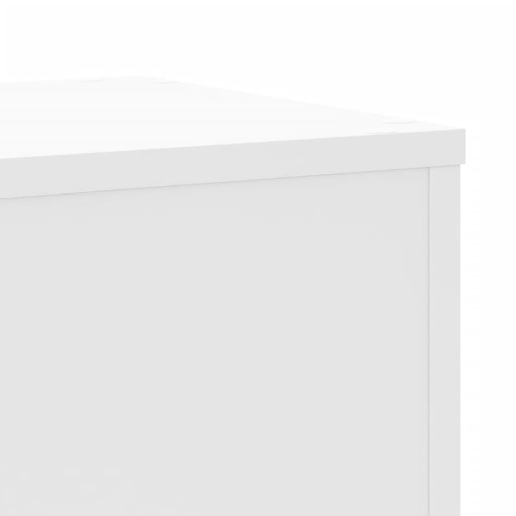 Plant Stands 2 pcs White 30x30x50 cm Engineered Wood