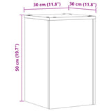 Plant Stands 2 pcs White 30x30x50 cm Engineered Wood