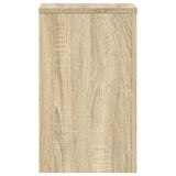 Plant Stands 2 pcs Sonoma Oak 30x30x50 cm Engineered Wood - Rear View