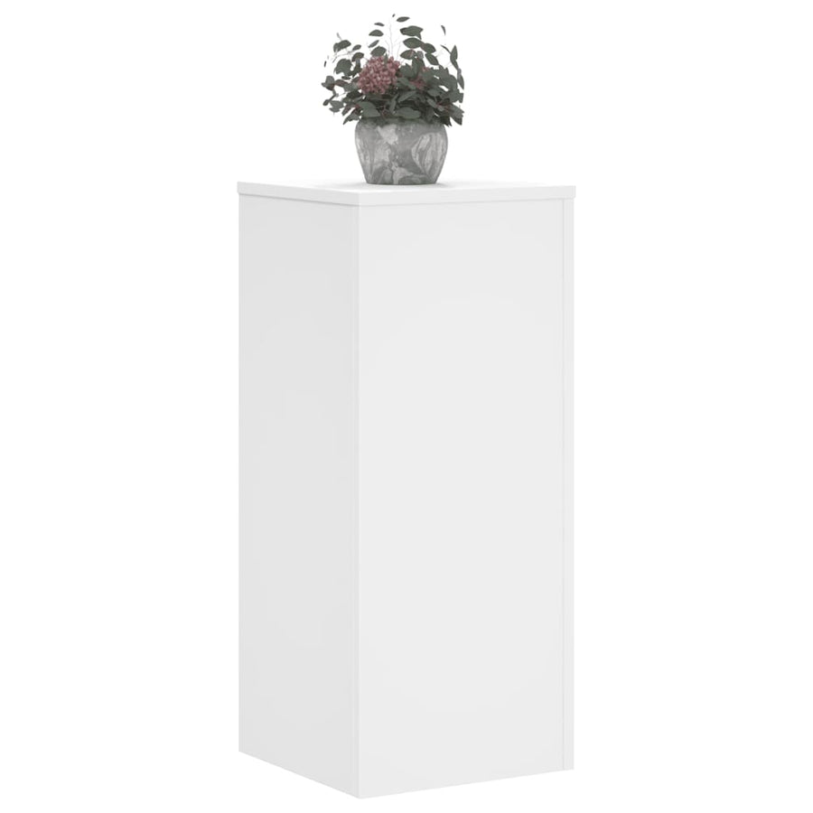 Plant Stands 2 pcs White 30x30x70 cm Engineered Wood