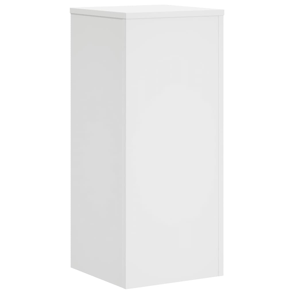 Plant Stands 2 pcs White 30x30x70 cm Engineered Wood