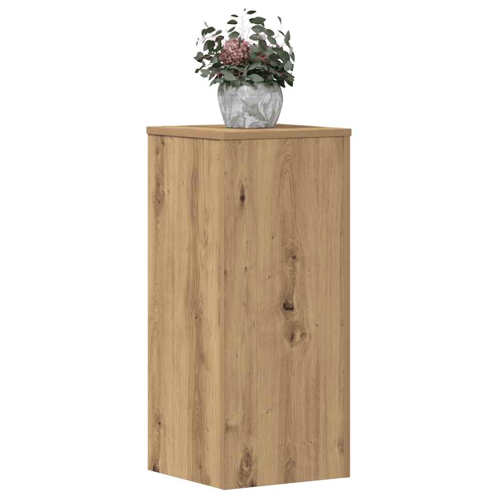 Plant Stands 2 pcs Artisan Oak 30x30x70 cm Engineered Wood