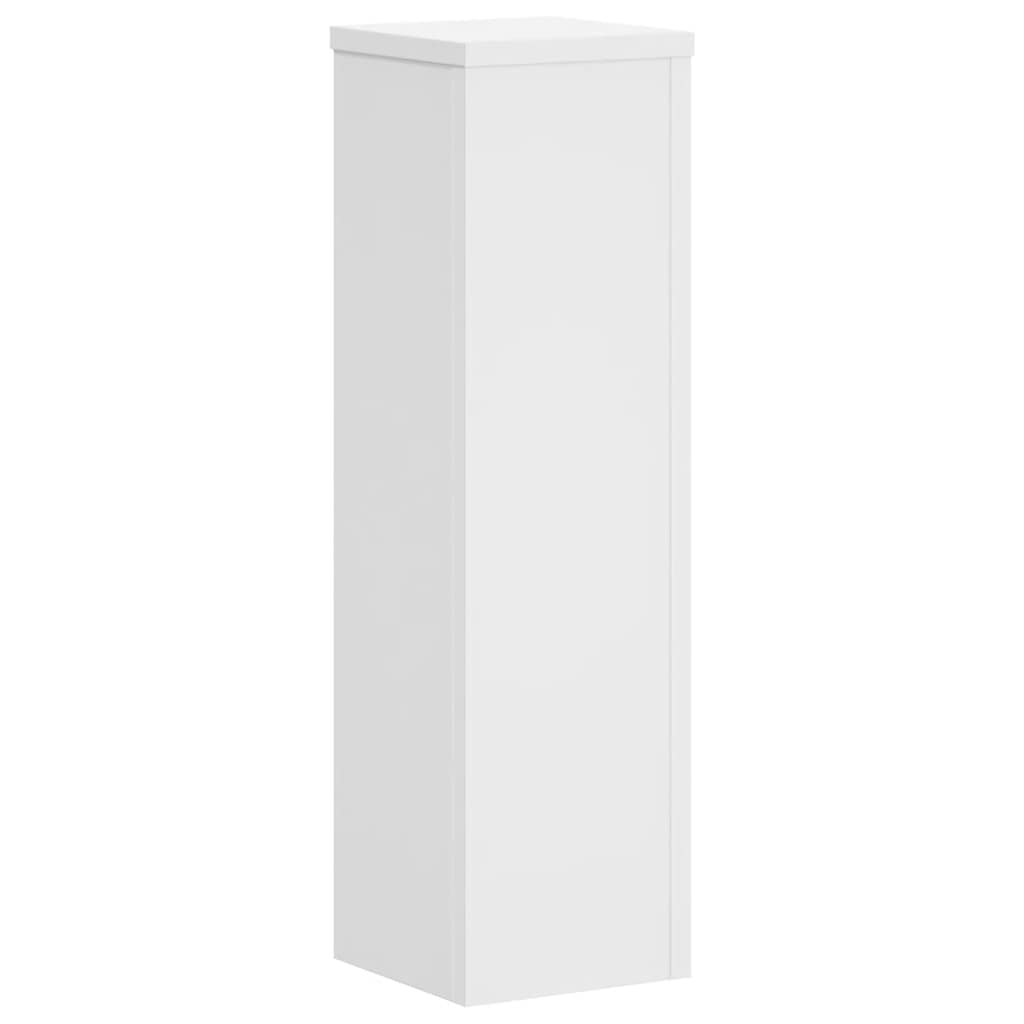 Plant Stands 2 pcs White 17x17x60 cm Engineered Wood