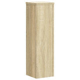 Plant Stands 2 pcs Sonoma Oak 17x17x60 cm Engineered Wood - Side View
