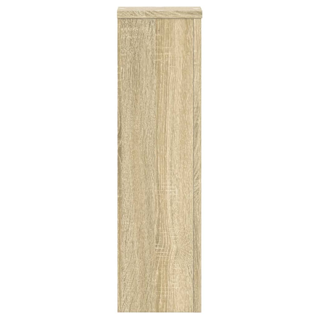 Plant Stands 2 pcs Sonoma Oak 17x17x60 cm Engineered Wood