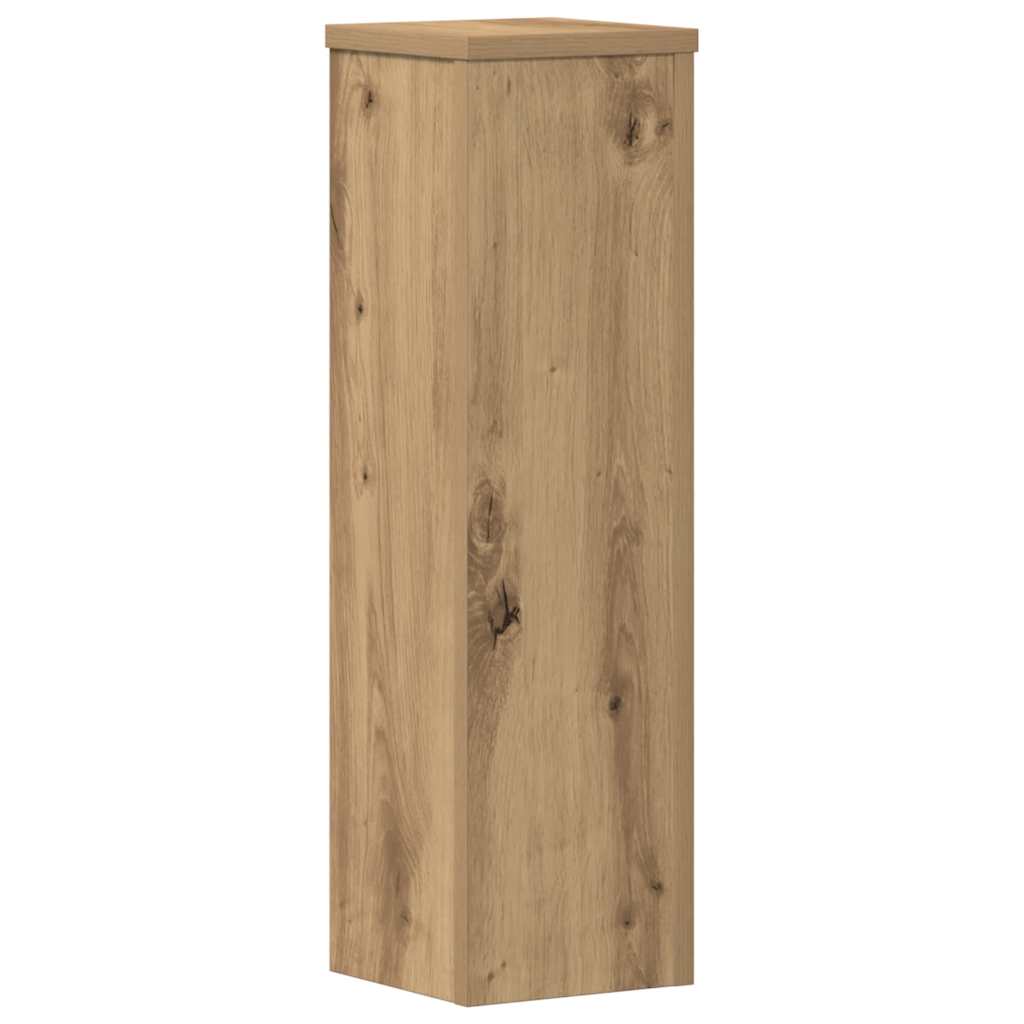 Plant Stands 2 pcs Artisan Oak 17x17x60 cm Engineered Wood