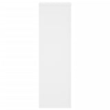 Plant Stands 2 pcs White 25x25x80 cm Engineered Wood - Rear View