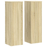 Plant Stands 2 pcs Sonoma Oak 25x25x80 cm Engineered Wood