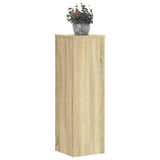 Plant Stands 2 pcs Sonoma Oak 25x25x80 cm Engineered Wood - Low Angle