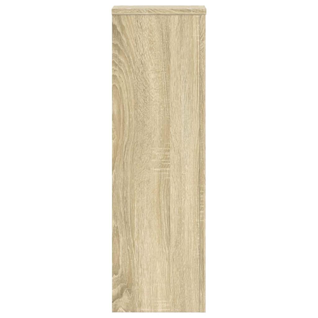 Plant Stands 2 pcs Sonoma Oak 25x25x80 cm Engineered Wood