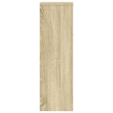 Plant Stands 2 pcs Sonoma Oak 25x25x80 cm Engineered Wood - Rear View