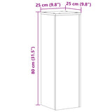 Plant Stands 2 pcs Sonoma Oak 25x25x80 cm Engineered Wood