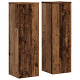 Plant Stand 2pcs Old Wood 25x25x80 cm Engineered Wood - Front View