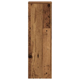 Plant Stand 2pcs Old Wood 25x25x80 cm Engineered Wood - Rear View