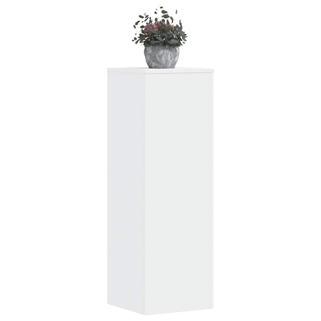 Plant Stand White 33x33x100 cm Engineered Wood