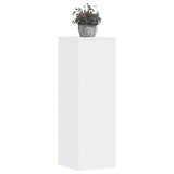 Plant Stand White 33x33x100 cm Engineered Wood - Side View