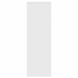 Plant Stand White 33x33x100 cm Engineered Wood - Top-Down View