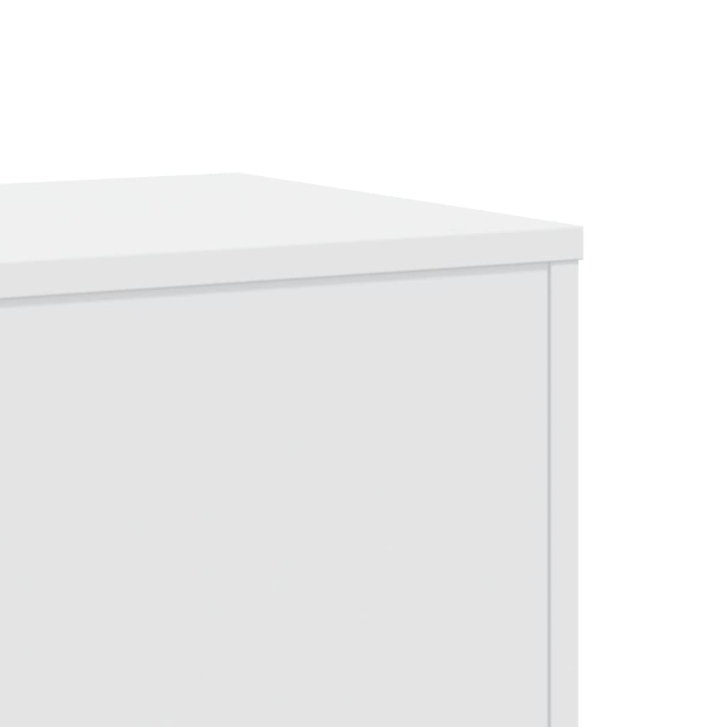 Plant Stand White 33x33x100 cm Engineered Wood