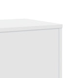 Plant Stand White 33x33x100 cm Engineered Wood - Close-Up Angle