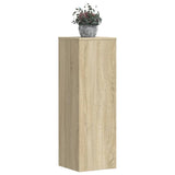 Plant Stand Sonoma Oak 33x33x100 cm Engineered Wood - Side View