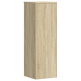 Plant Stand Sonoma Oak 33x33x100 cm Engineered Wood - Rear View