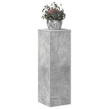 Plant Stand Concrete Grey 33x33x100 cm Engineered Wood - Side View