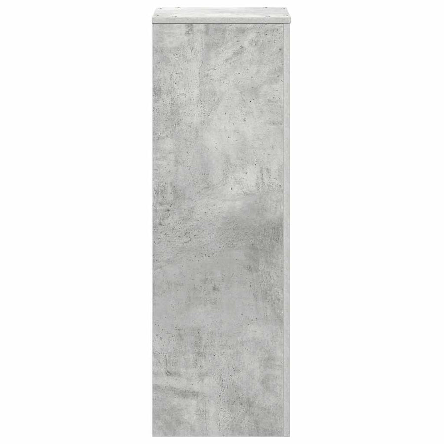 Plant Stand Concrete Grey 33x33x100 cm Engineered Wood