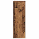 Plant Stand Old Wood 33x33x100 cm Engineered Wood - Top-Down View