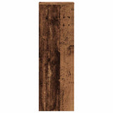 Plant Stand Old Wood 33x33x100 cm Engineered Wood - 45-Degree Angle