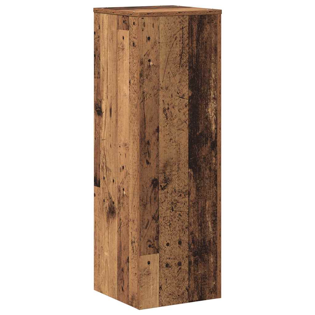 Plant Stand Old Wood 33x33x100 cm Engineered Wood