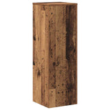 Plant Stand Old Wood 33x33x100 cm Engineered Wood