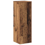 Plant Stand Old Wood 33x33x100 cm Engineered Wood
