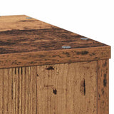 Plant Stand Old Wood 33x33x100 cm Engineered Wood
