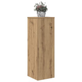 Plant Stand Artisan Oak 33x33x100 cm Engineered Wood - Side View