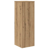 Plant Stand Artisan Oak 33x33x100 cm Engineered Wood - Rear View