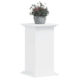 Plant Stand White 33x33x60 cm Engineered Wood - Close-Up Angle