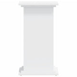Plant Stand White 33x33x60 cm Engineered Wood - Side View